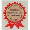 Image 3 : #9  National Shuffleboard Bowling Glass Sign Pair