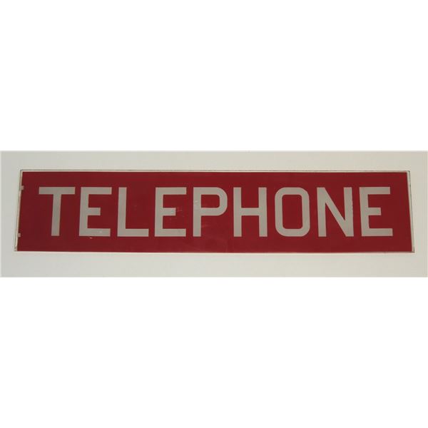10 Mid 1900's Telephone British Glass Sign