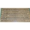 Image 5 : #12 Antique 1827 School Alphabet Sampler Stitching
