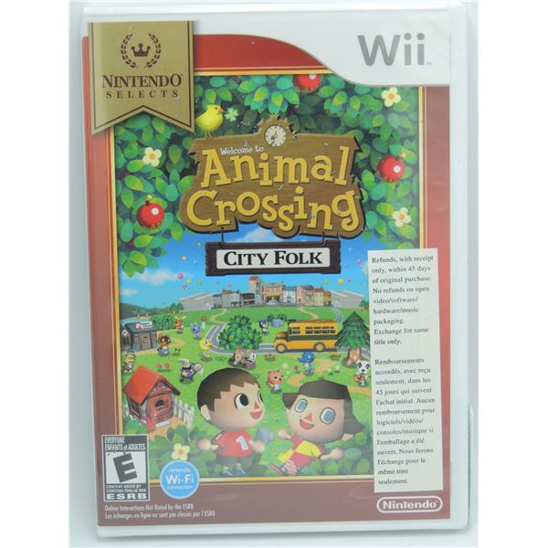 17 Sealed Nintendo Wii Animal Crossing City Folk