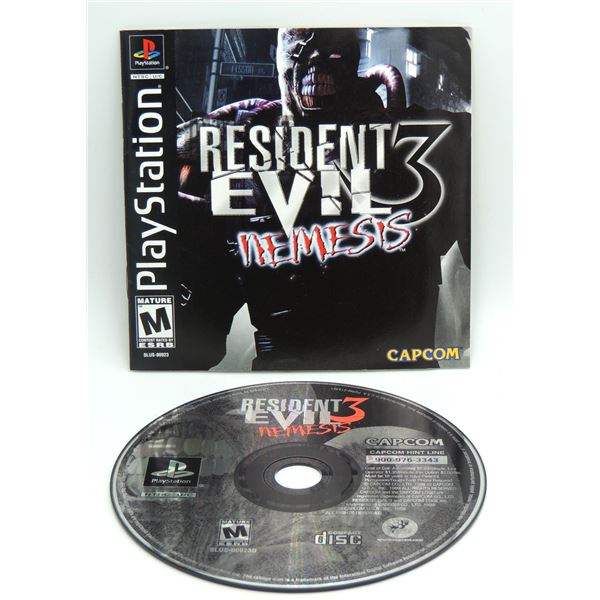 #23 Playstation One PS1 Resident Evil 3 Nemesis