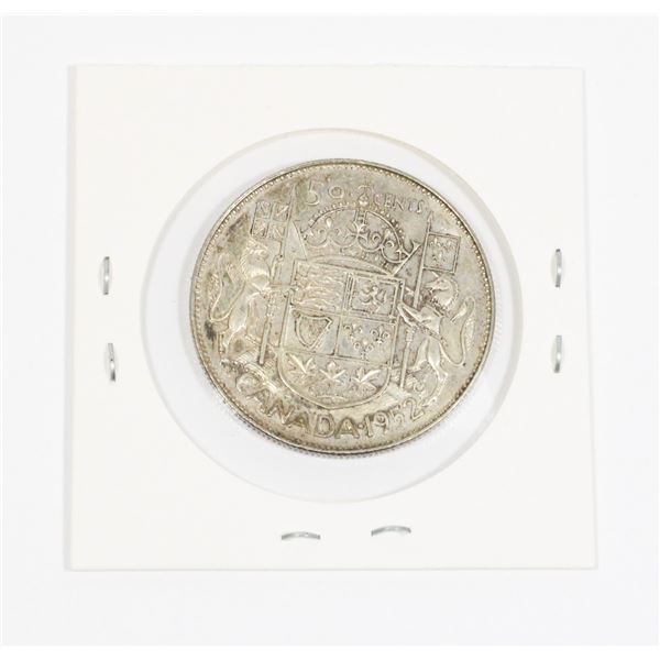 #40 1952 Canada Fifty Cents Silver Coin