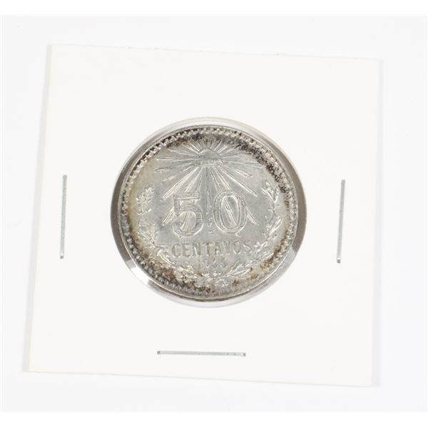 48 1945 Mexican 50 Centavos Silver Coin