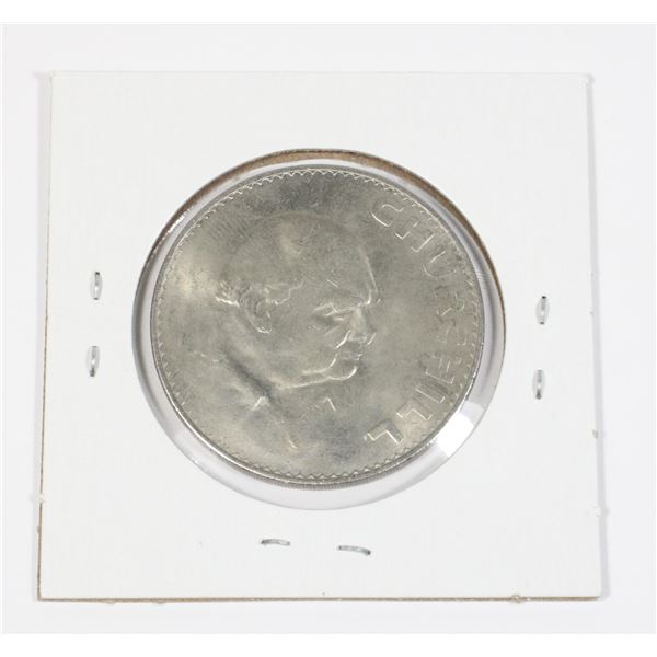 51 1965 British 1 Crown Winston Churchill Coin