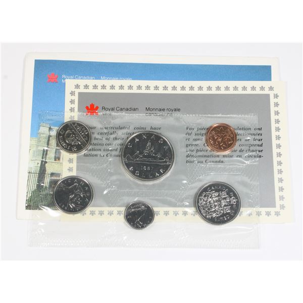 53 1987 Canada Mint Coin Set Proof-Like