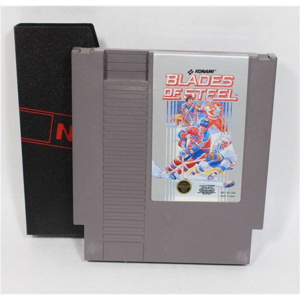 93 Nintendo NES Game Blades of Steel w/ cover