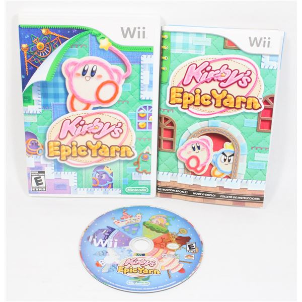 109 Wii Kirby's Epic Yarn Game CIB