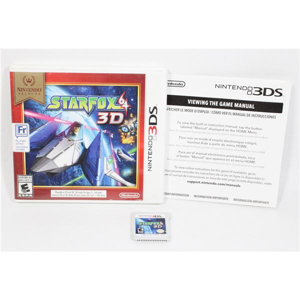 119 Nintendo 3DS Game Starfox 64 3d CIB