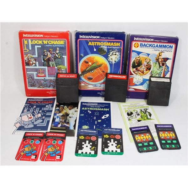 128 Intellivision CIB Lock N Chase Astrosmash Etc