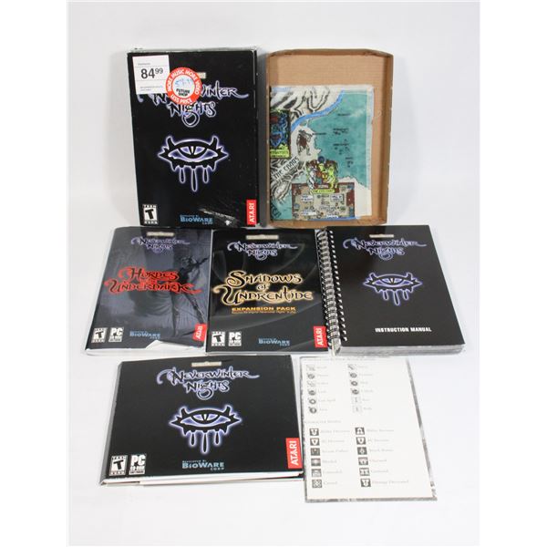 129 PC Game Neverwinter Nights CIB Complete!