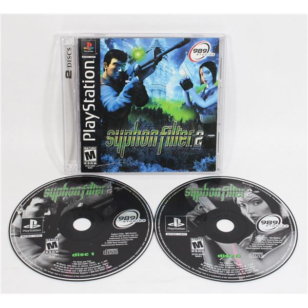138 PS1 Syphon Filter 2 Discs with Manual