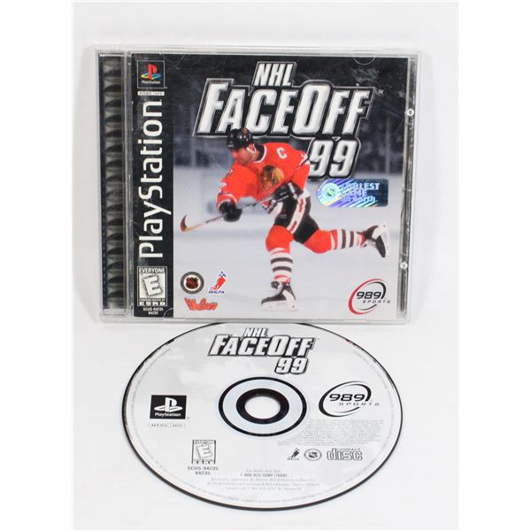 139 Playstation PS1 NHL Faceoff 99 Game CIB