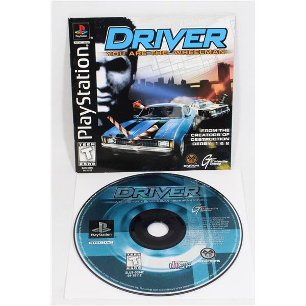 141 Playstation PS1 Driver Game Disc + Manual