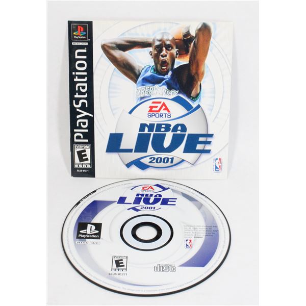 147 PS1 NBA Live 2001 Disc and Manual