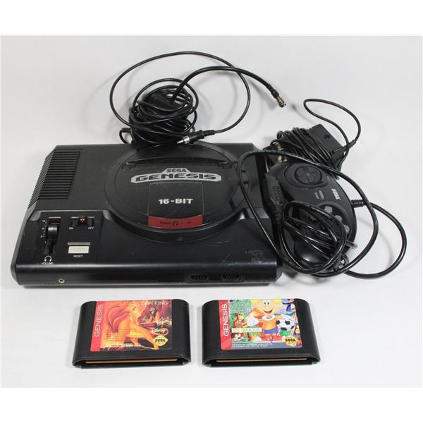 151 Sega Genesis System w/ 2 Games Working!