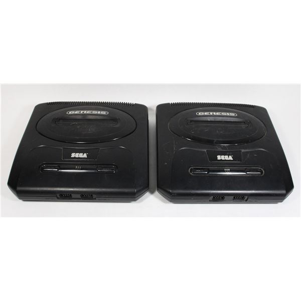 152 Lot of 2 Sega Genesis Model 2 Systems