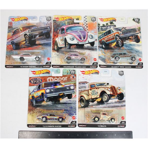 188 Hot Wheels 1-5 Complete Set Drag Strip