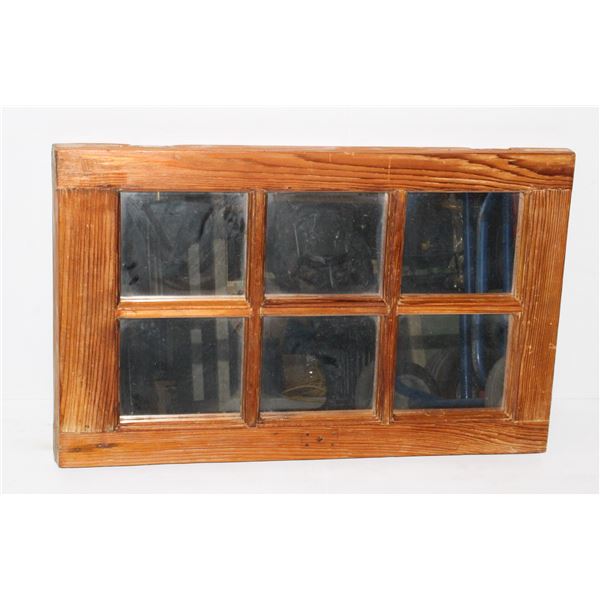 243 Window Frame Mirror Décor Piece 25 x 16