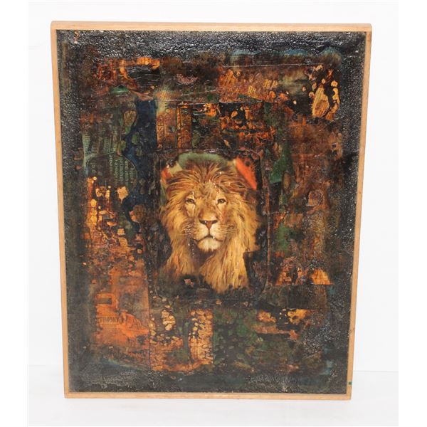 245 Modern Art Abstraction Lion Artwork
