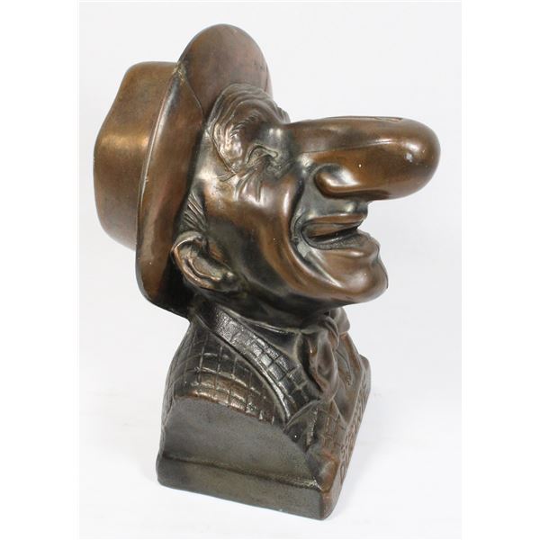 272 Jimmy Durante Schnozzola Metal Coin Bank 1940