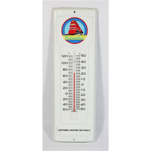 367 Hiawatha Railroad Advertising Thermometer