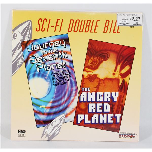 458 LaserDisc Sci-Fi Double Bill Angry Red Planet