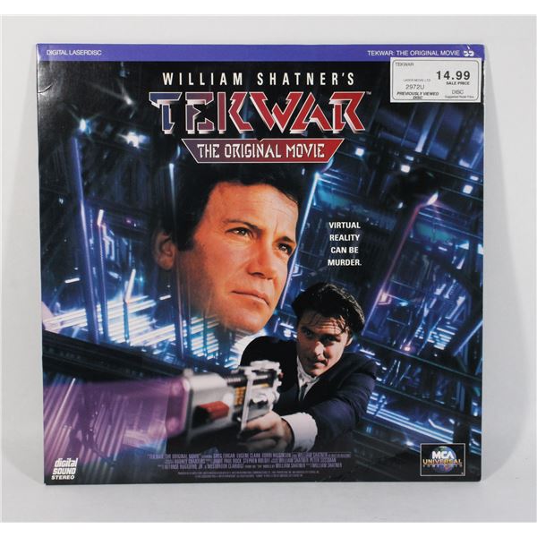 486 LaserDisc Movie William Shatner's Tekwar 1994