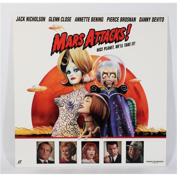 500 LaserDisc Movie Mars Attacks! 1996