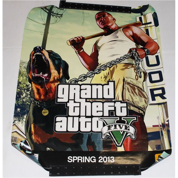 854 GTA V Video Game Poster 2012 Promo