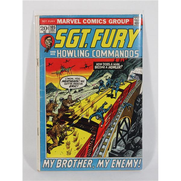 1030 Marvel Comics Sgt Fury #105 December 1972