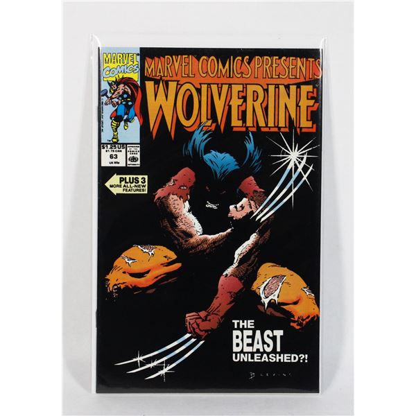 1083 Marvel Comics Presents #63 Wolverine 1990