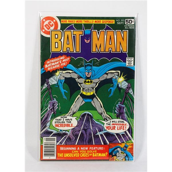 1101 DC Comics Batman #303 September 1978