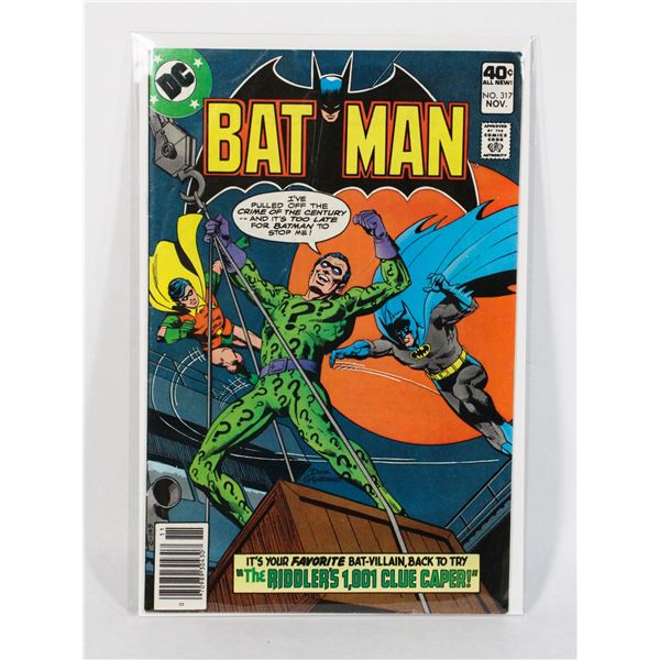 1104 DC Comics Batman #317 November 1979