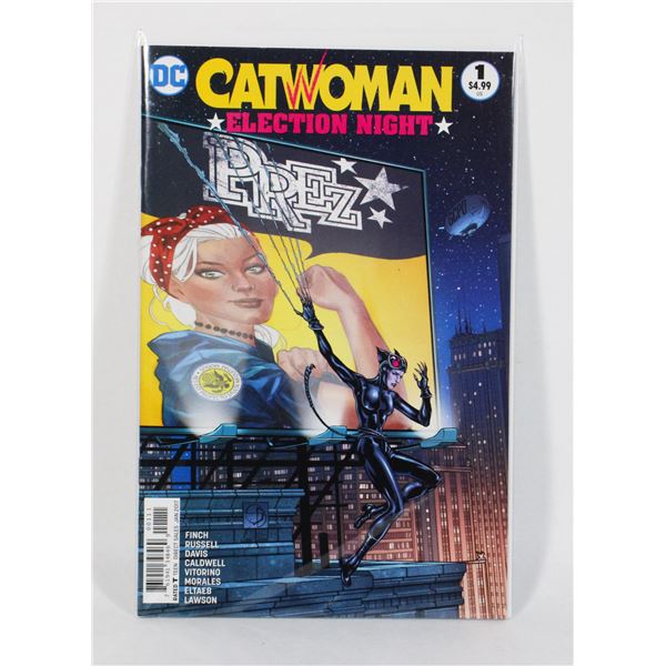 1116 DC Comics Catwoman Election Night #1 2017