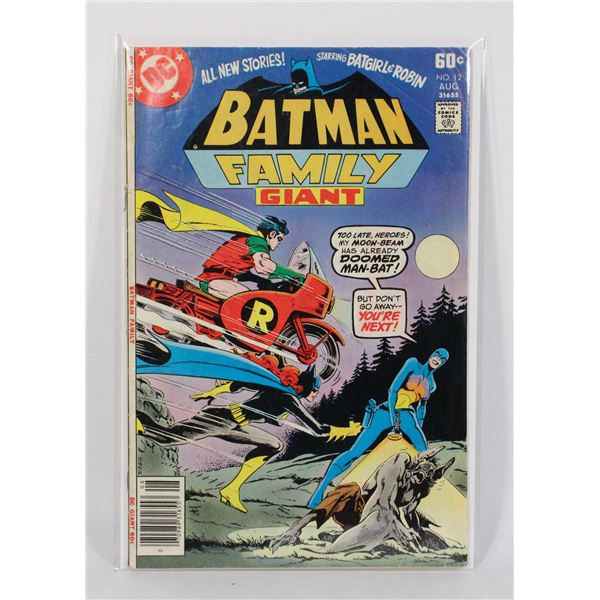 1128 DC Detective Comics Batman Family #12 1977
