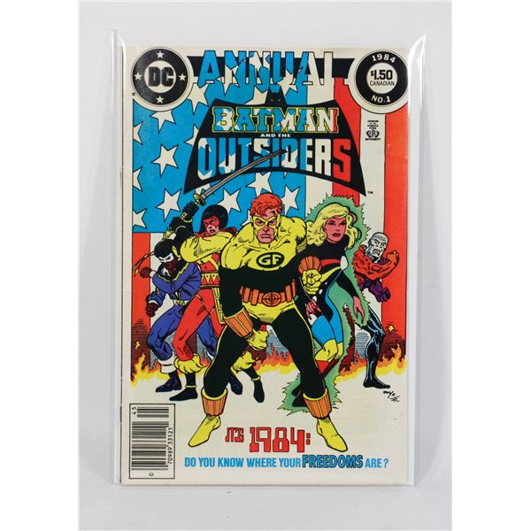 1130 DC Batman and the Outsiders Annual #1 1984