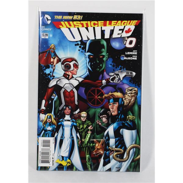 1143 DC Comics Justice League United #0 June 2014