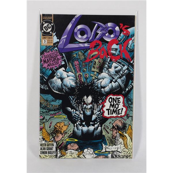 1172 DC Comics Lobo's Back #3 October 1992