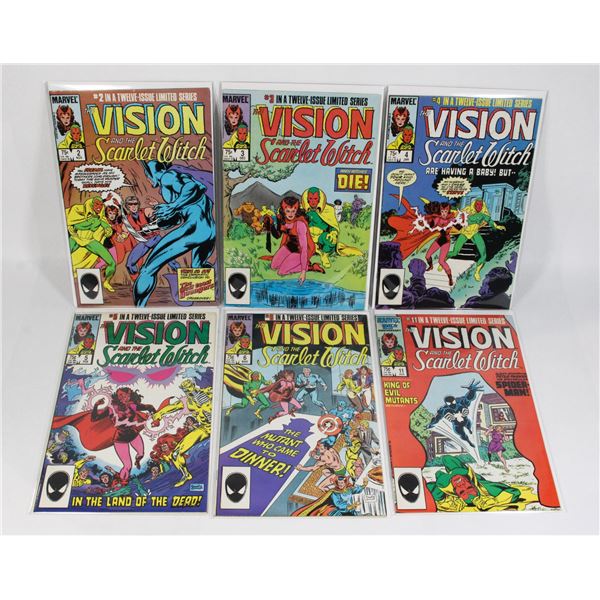 1261 Vision and The Scarlet Witch #2-#6,#11 1985