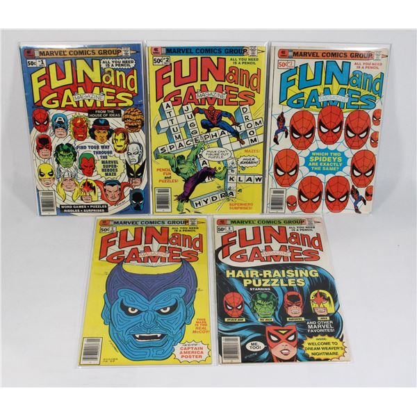 1269 Marvel Fun and Games Magazine #1-#3,#5,#8
