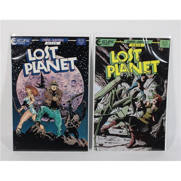 1292 Eclipse Comics Lost Planet #1-#2 May 1987