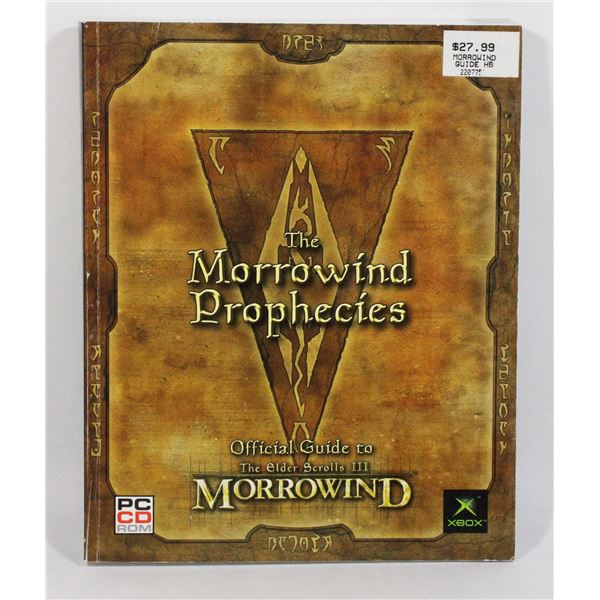 121V Elder Scrolls III Morrowind Prophecies Guide
