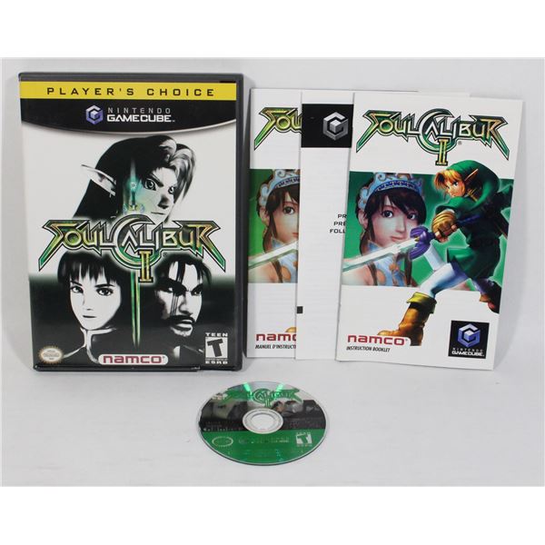 92J Gamecube Soul Caliber II CIB Game