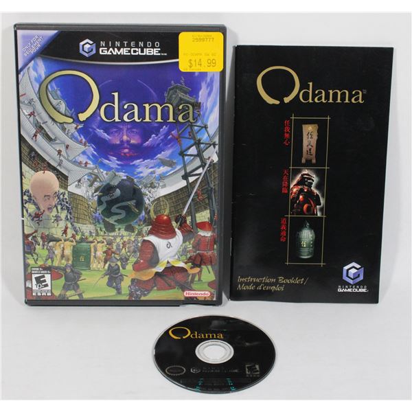 92M Nintendo Gamecube Odama CIB Game