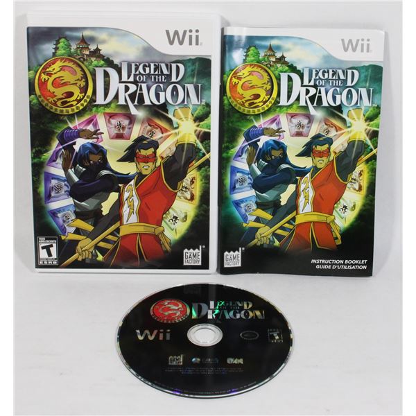 92Y Wii Legend of the Dragon CIB Game