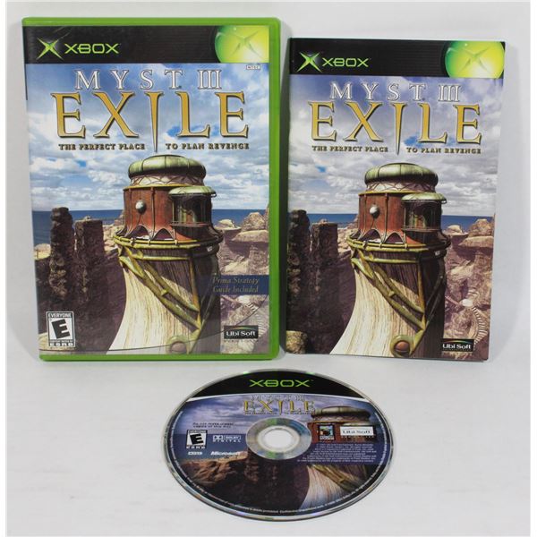 92Z2 Xbox Myst III Exile CIB Game