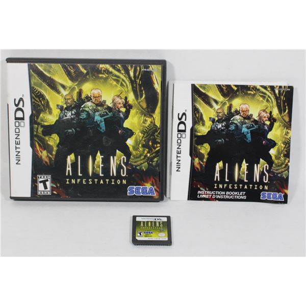 92Z5 Rare Nintendo DS Aliens Infestation CIB