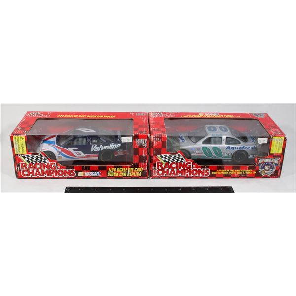 2 Diecast Race Car Nascar Replica 1:24 Scale