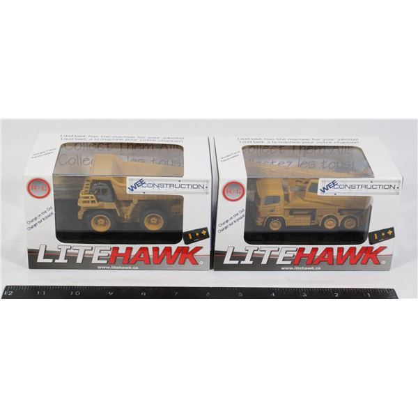 2 Litehawk R/C Wee Construction Vehicles