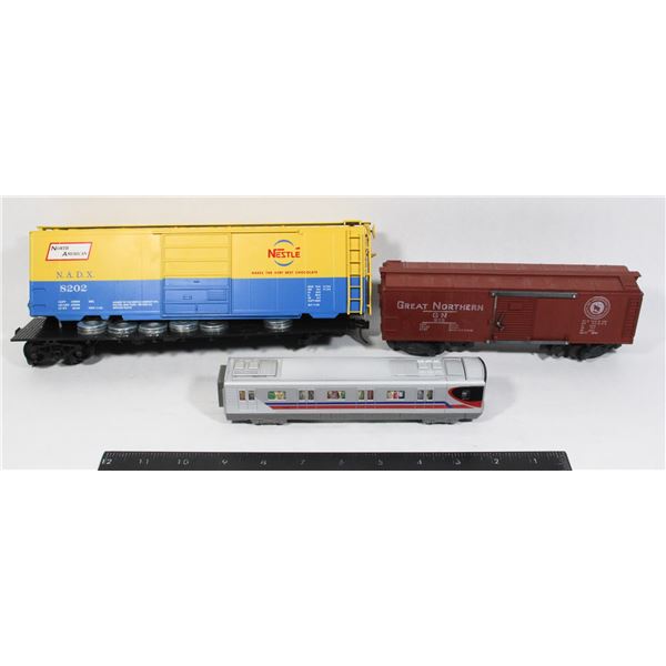 Lot of 3 Train Cars